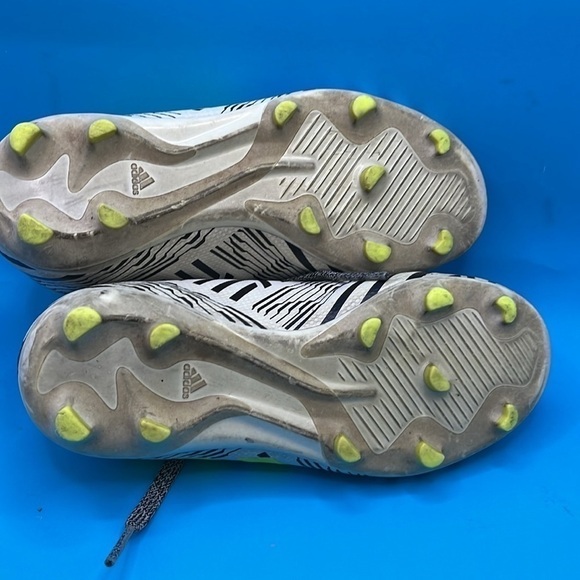 Adidas Boys' NEMEZIZ 17.3 Firm Ground Soccer Shoes black, white neon yellow kids - Picture 5 of 6